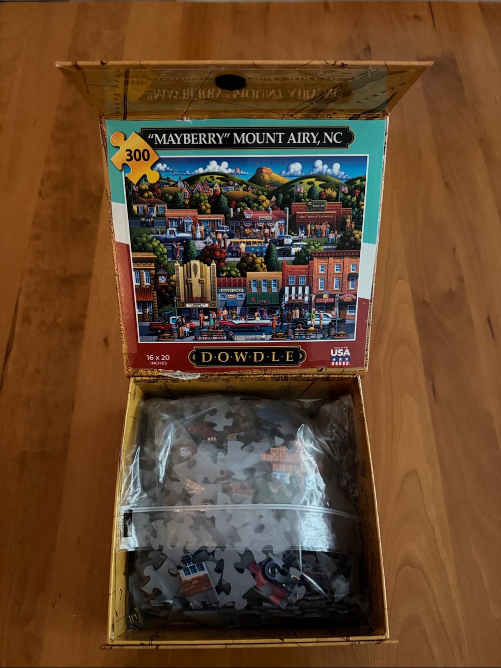 Dowdle "Mayberry" Mount Airy NC 300-Piece Jigsaw Puzzle - Complete - GUC